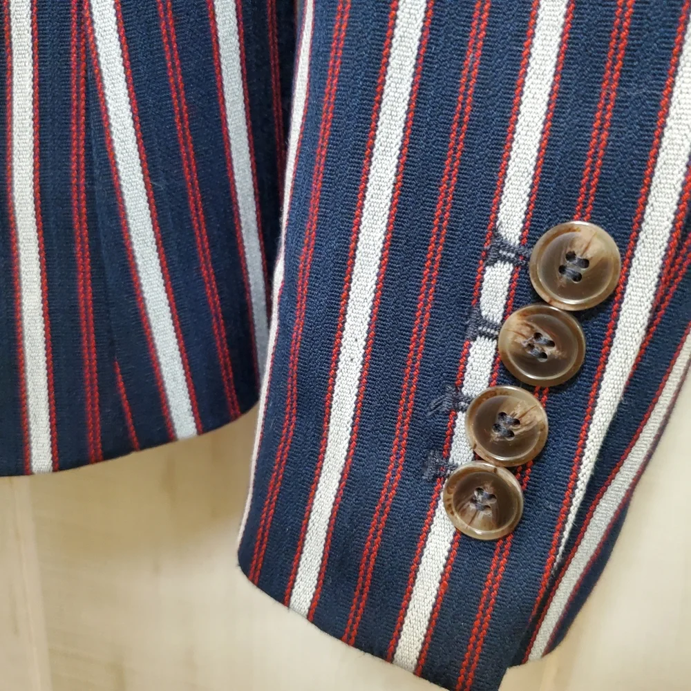 NWT Cartonnier Striped Blazer with Pockets! NEW size S - Picture 12 of 16